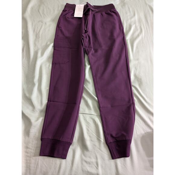 mandala Tops - Mandala Women's Mauve High Waisted Joggers Açaí  - Size XS